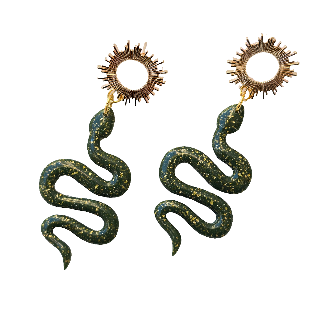 Serpiente del Sol in Evergreen with gold foil