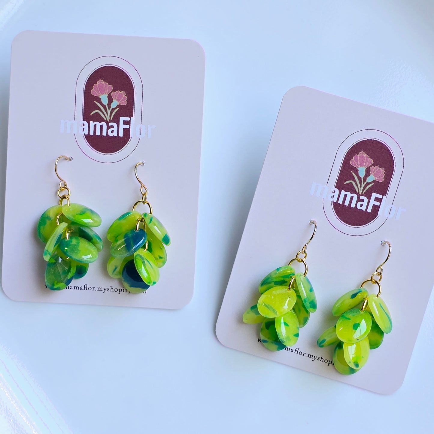 Ada Cascade Earrings in Tropical