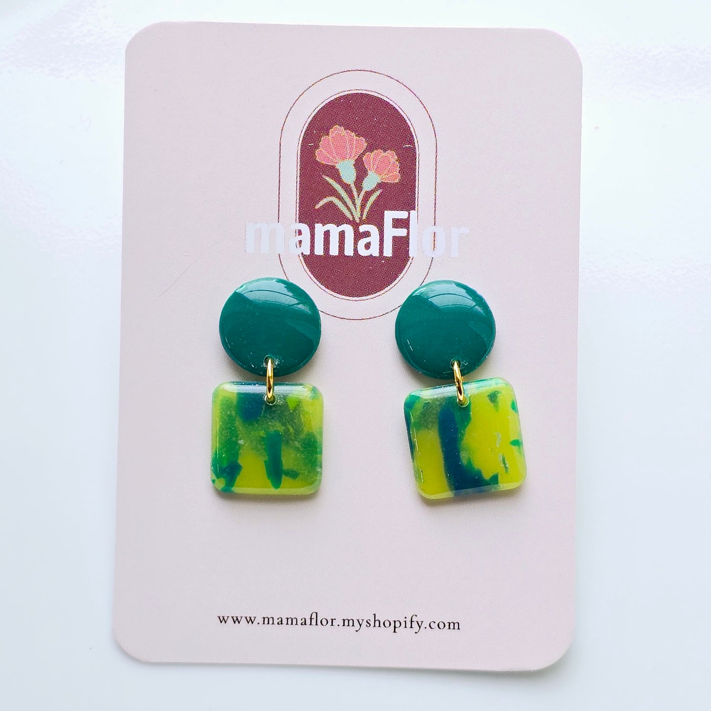 Cordelia Dangle Earrings in Tropical