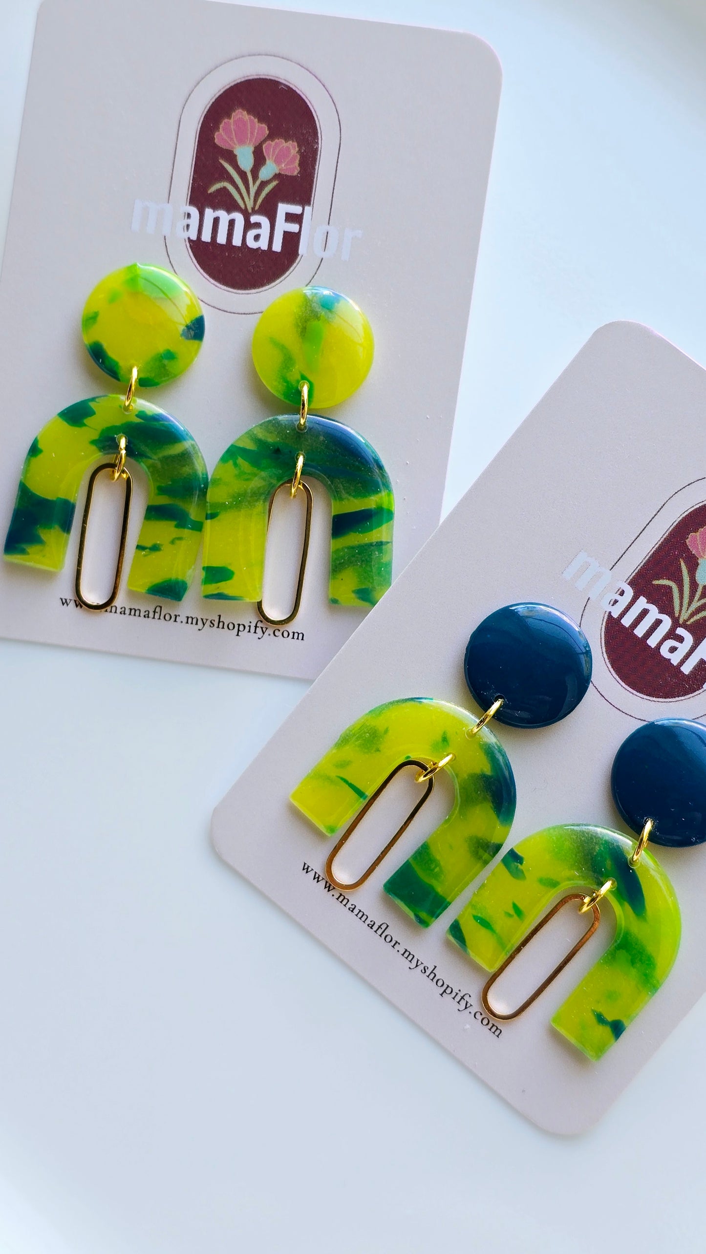 Miranda Dangle Earrings in Tropical