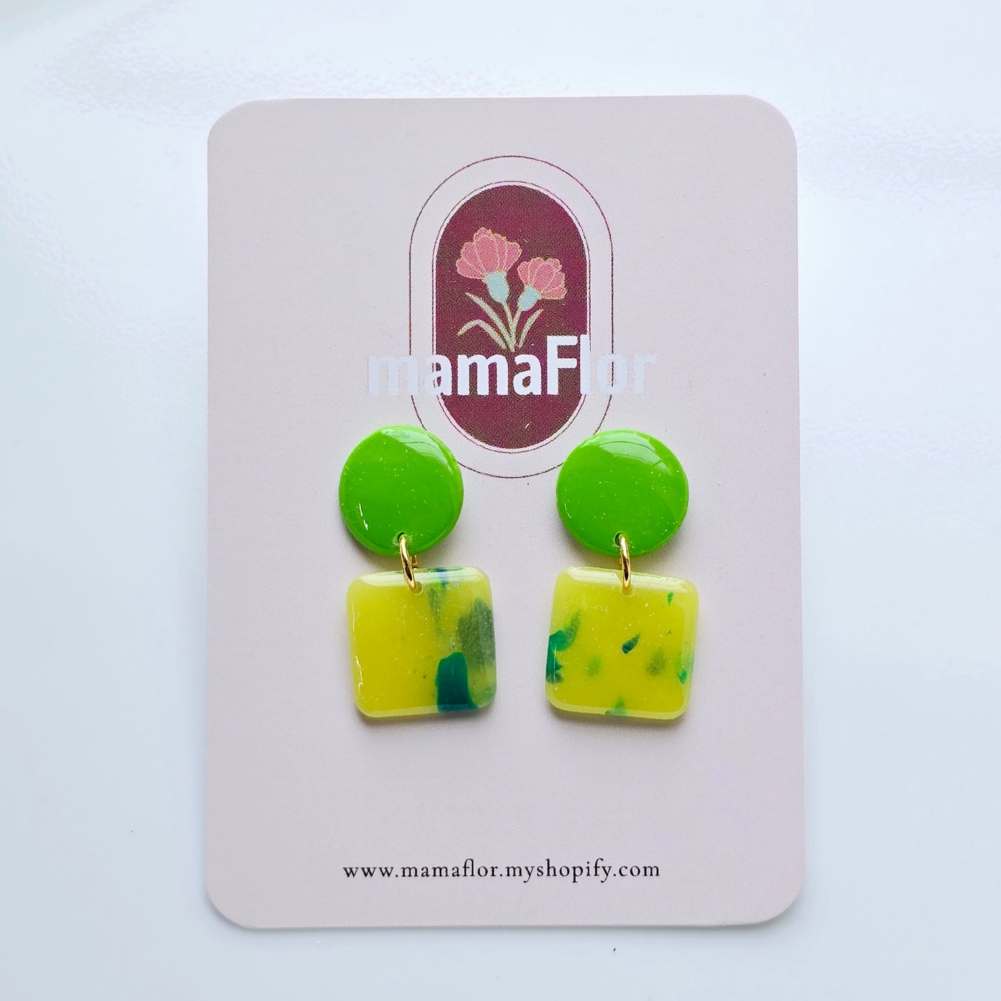 Cordelia Dangle Earrings in Tropical