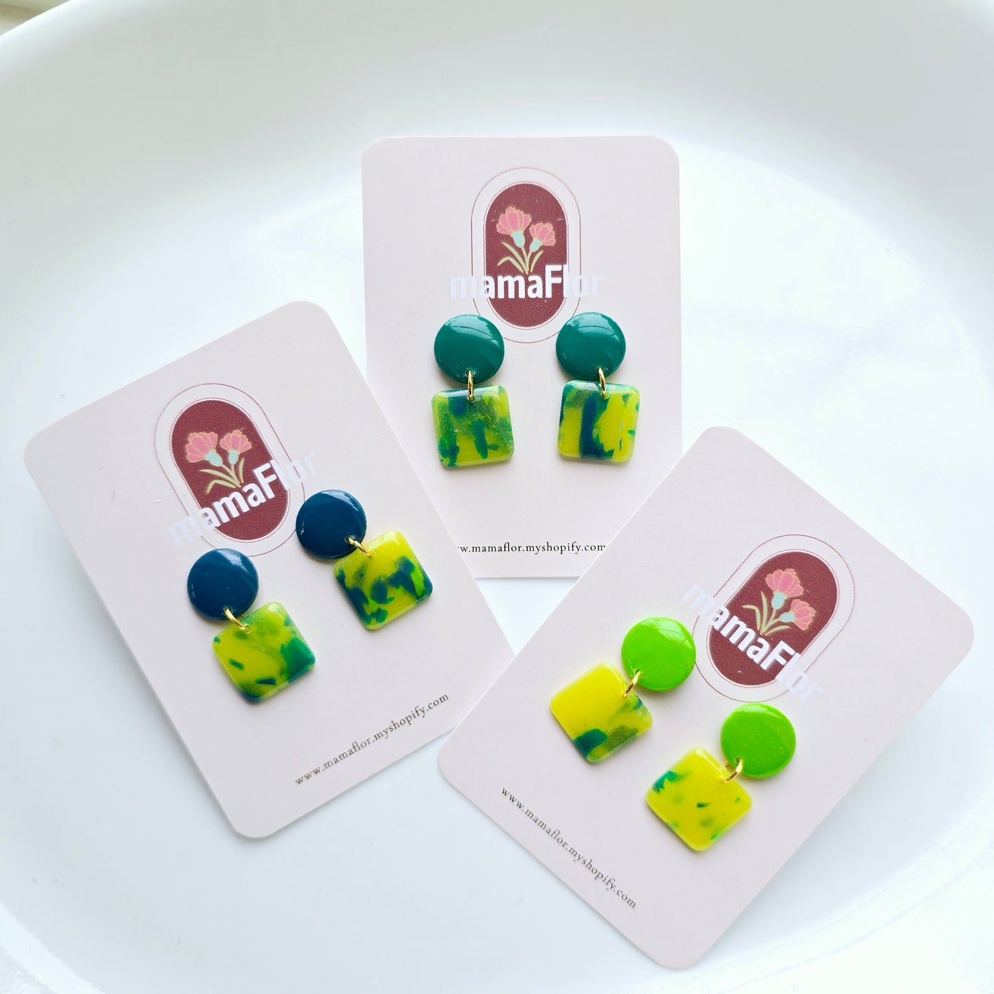 Cordelia Dangle Earrings in Tropical