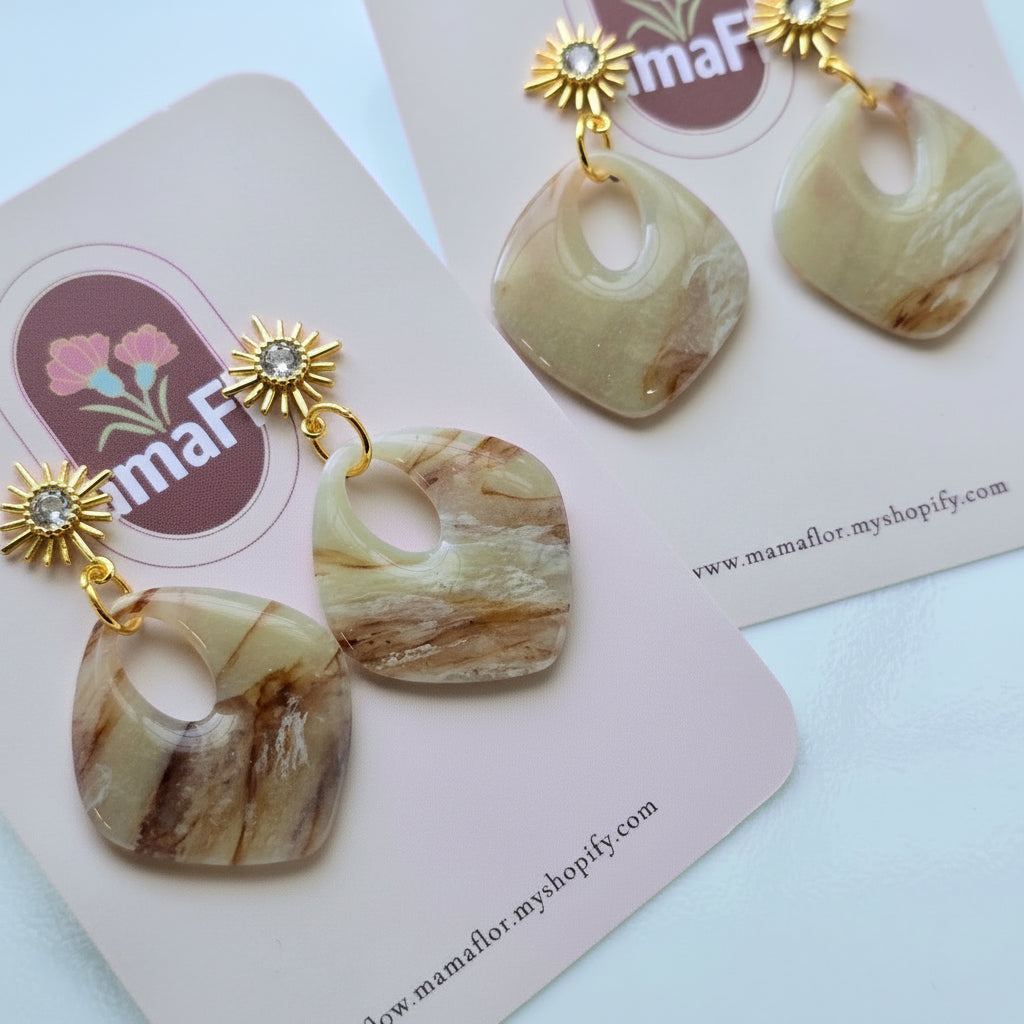 Delia Hoop Dangle Earrings