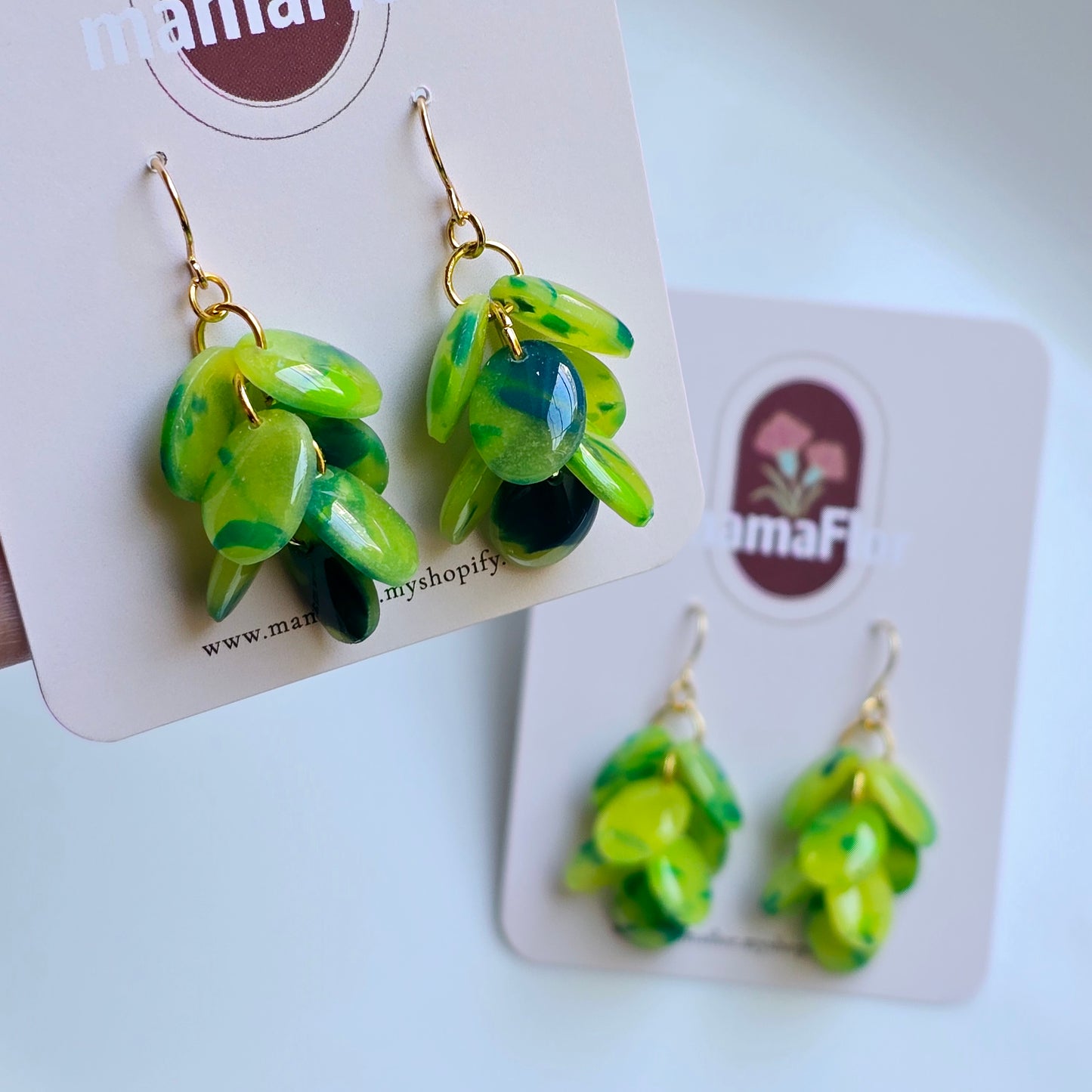 Ada Cascade Earrings in Tropical