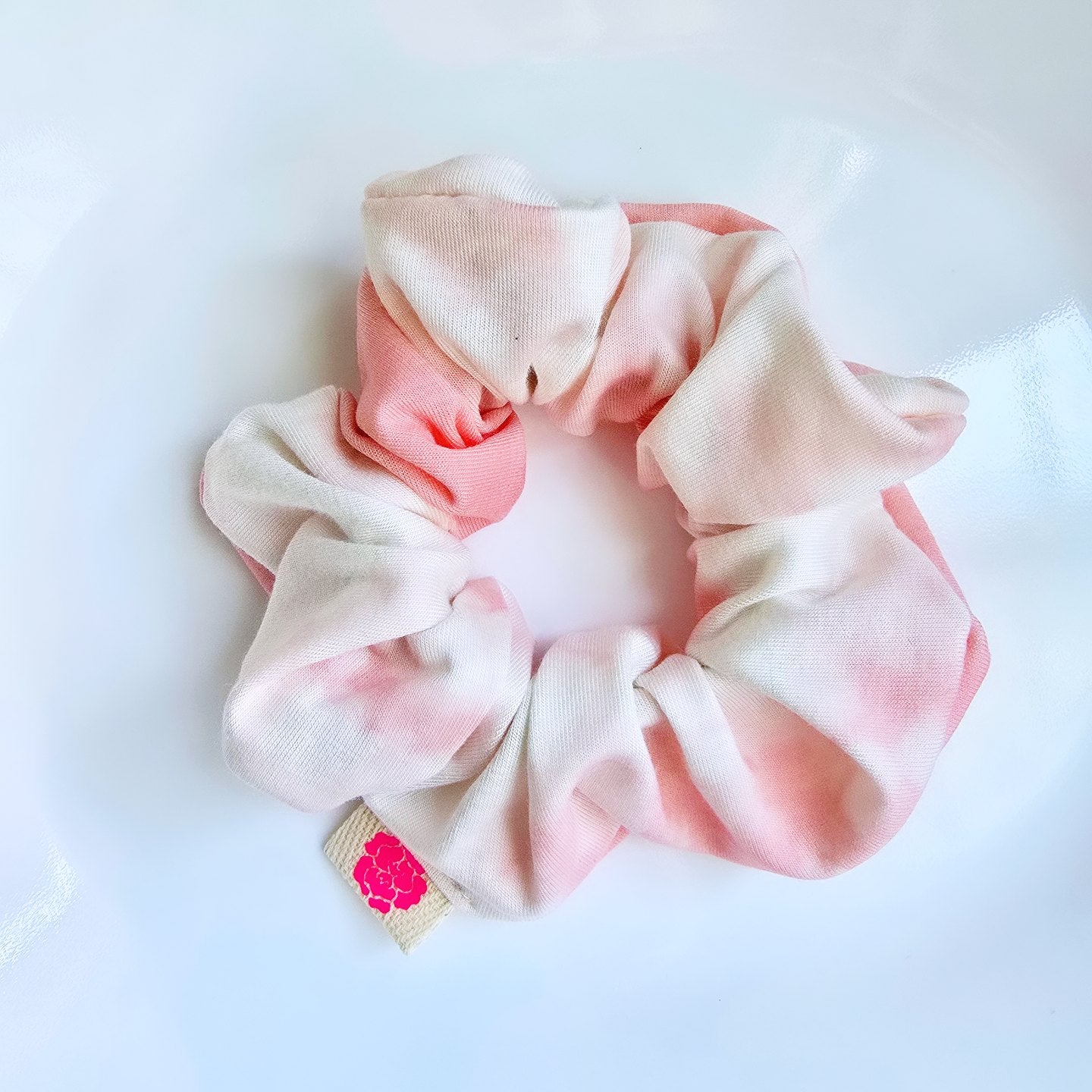 Tie-Dye Pink Scrunchie