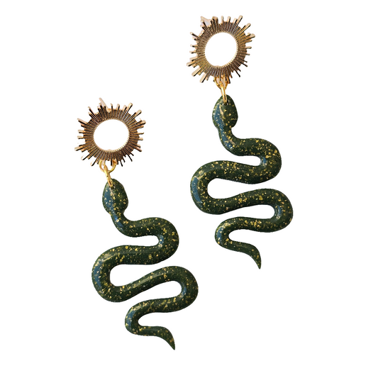 Serpiente del Sol in Evergreen with gold foil