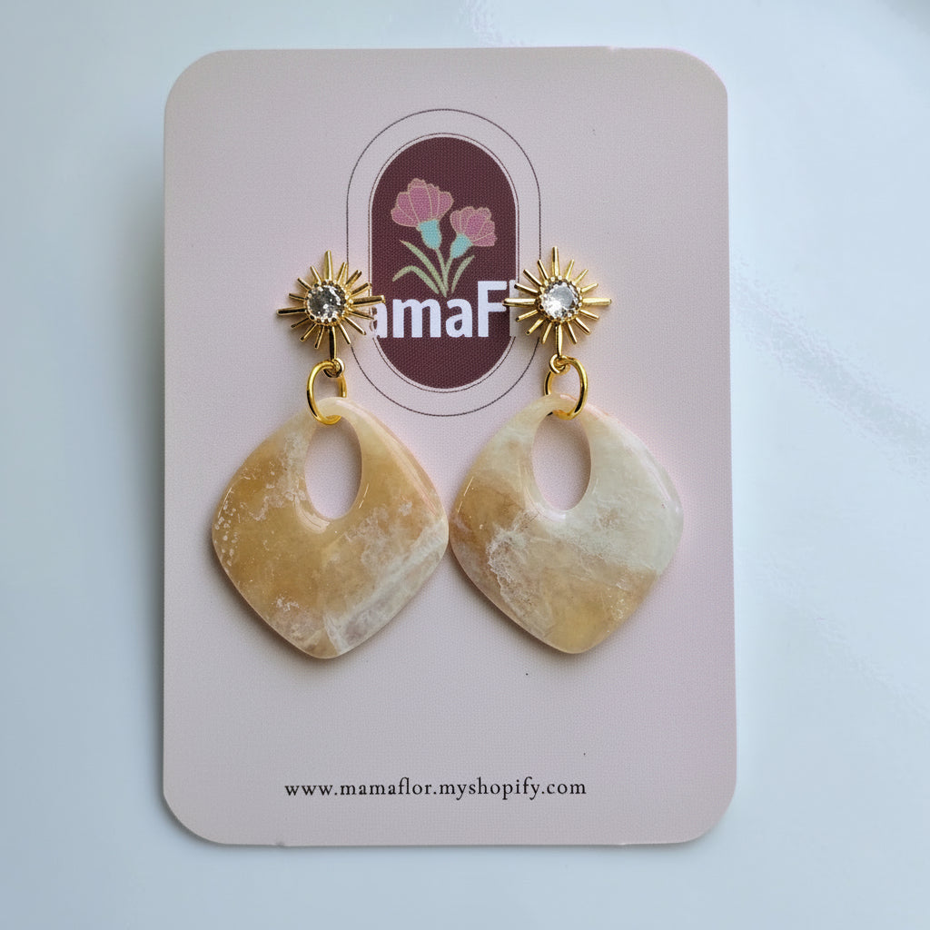 Delia Hoop Dangle Earrings