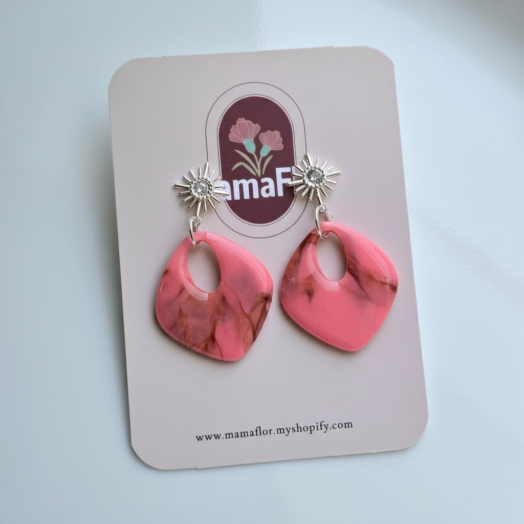 Delia Hoop Dangle Earrings