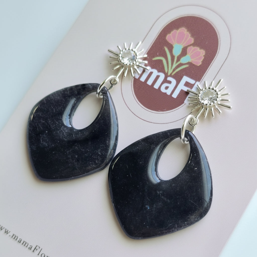 Delia Hoop Dangle Earrings