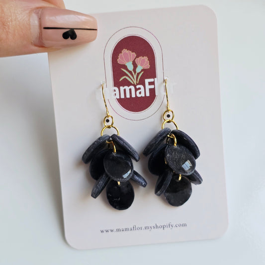 Ada Cascade Earrings in River Rock marble